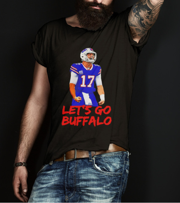 Let's Go Buffalo Bills Josh Allen 17 T-Shirt