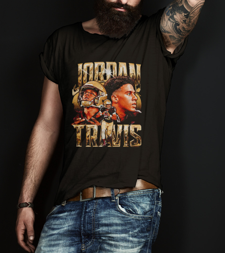 Jordan Travis Vintage College Football Player T-Shirt