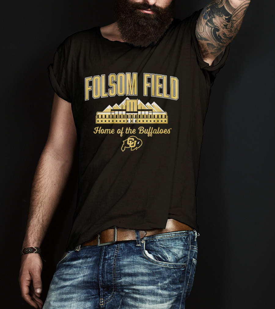 Folsom Field Colorado Buffaloes Football Home Of The Buffaloes CU T-Shirt