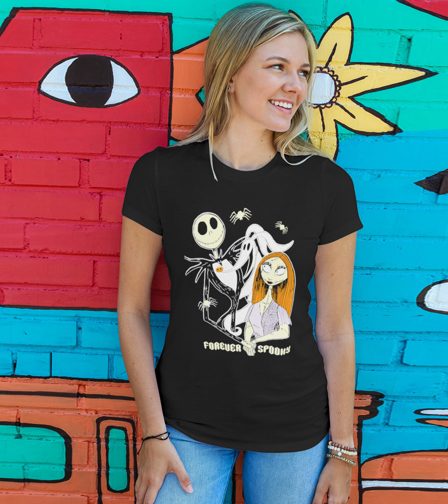 Jack Skellington Sally Zero Forever Spooky Halloween T-Shirt