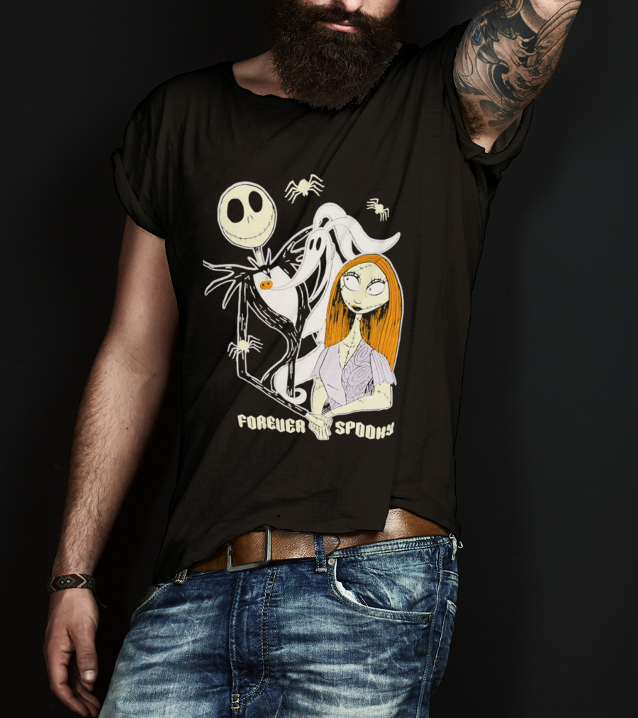 Jack Skellington Sally Zero Forever Spooky Halloween T-Shirt