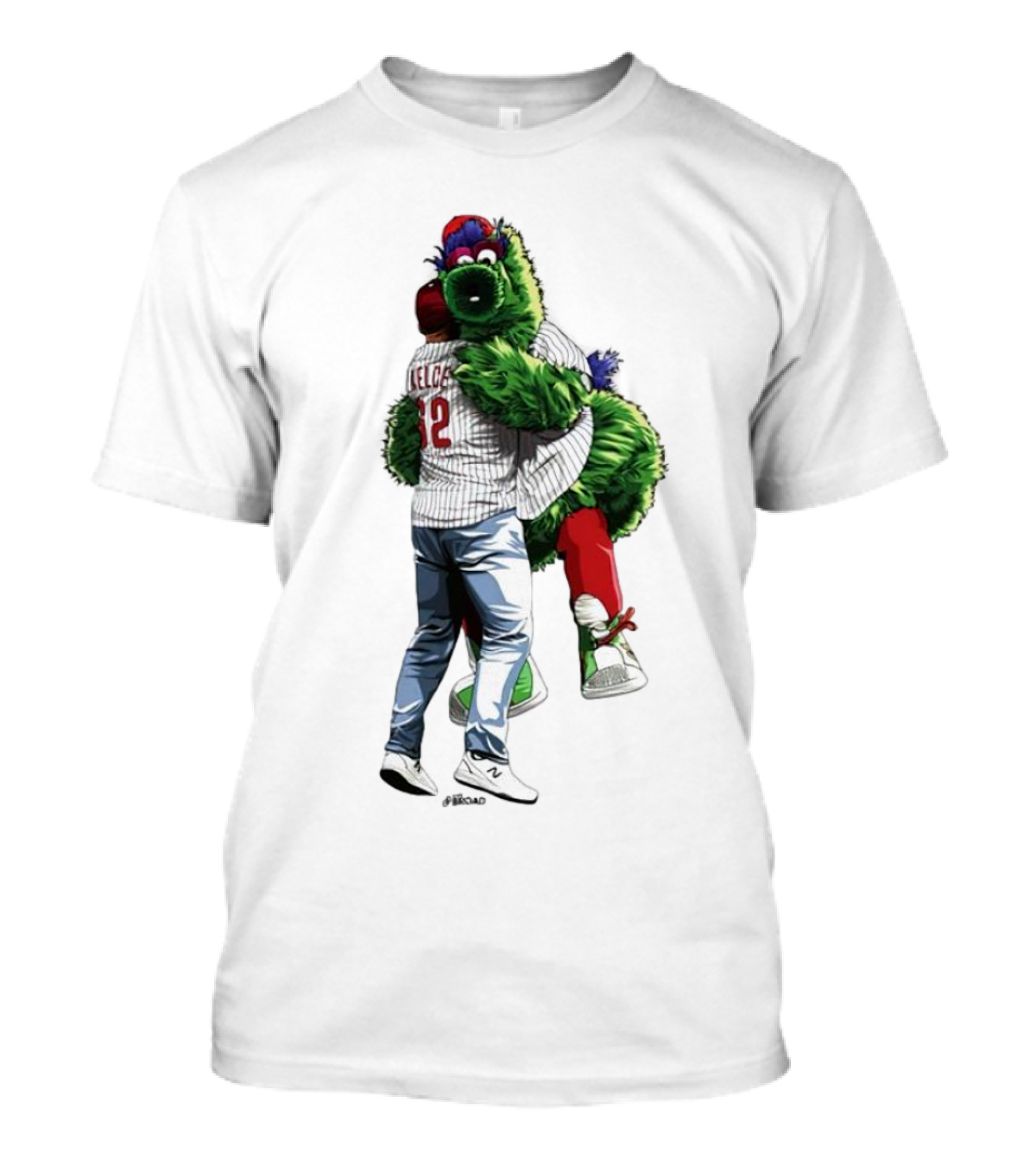 Jason Kelce Phillie Phanatic Hug Philadelphia Phillies T-Shirt