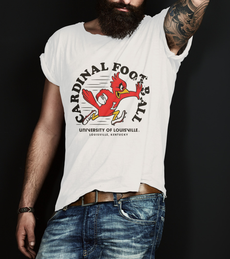 Louisville Cardinals Football University Of Louisville Mascot Louisville Kentucky T-Shirt