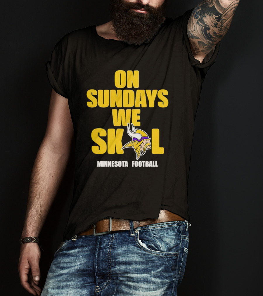 On Sundays We Skol Minnesota Football Vikings T-Shirt