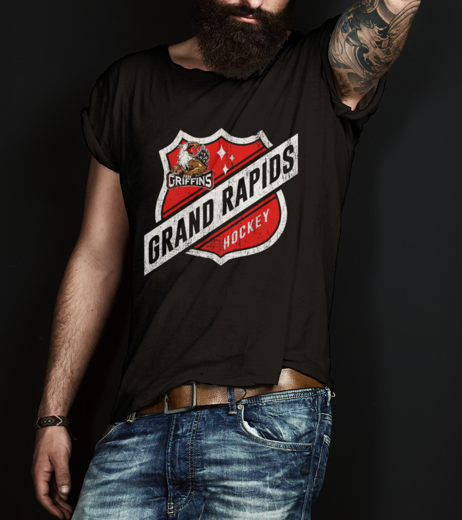 Grand Rapids Griffins Hockey Shield T-Shirt