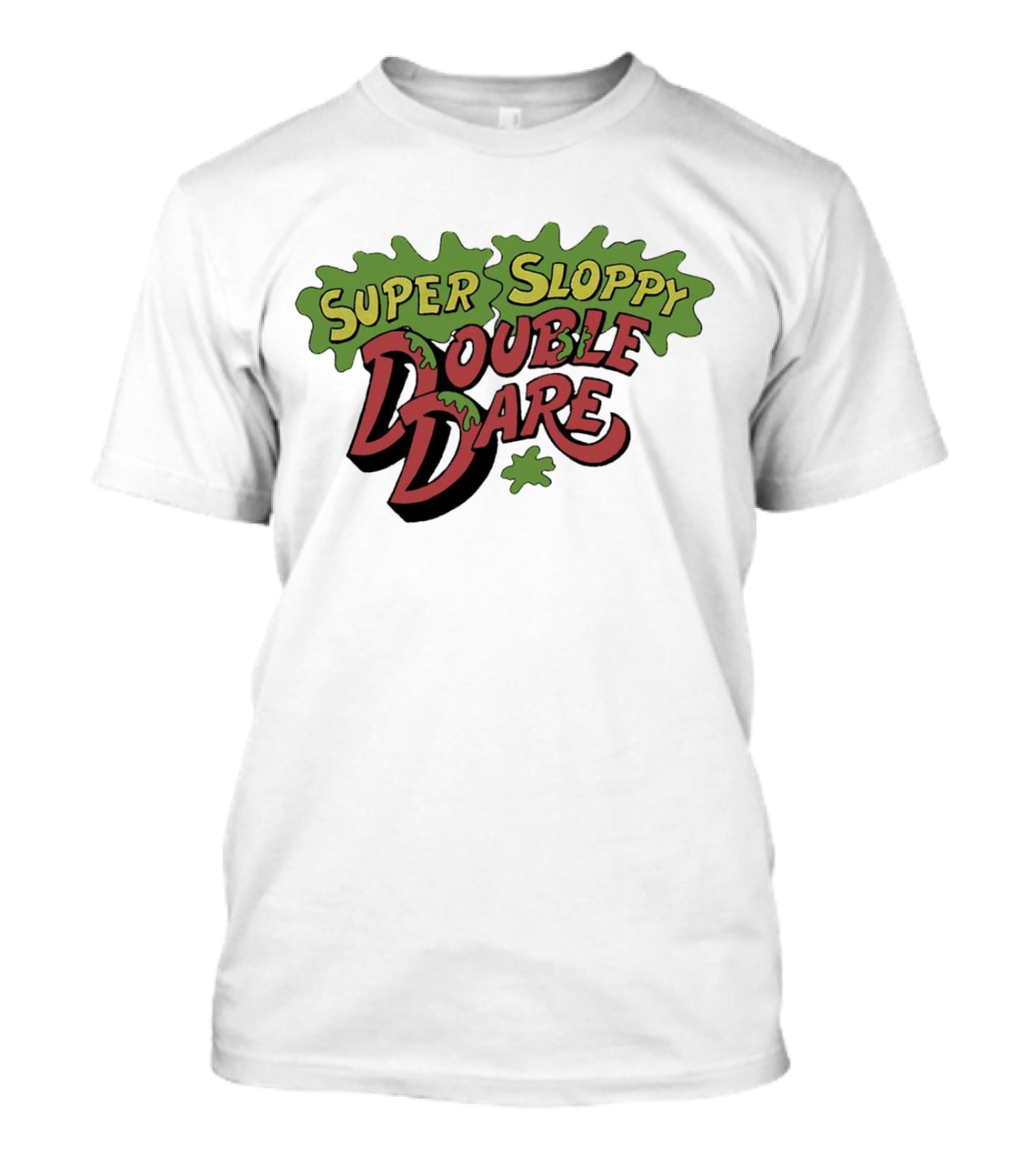 Super Sloppy Double Dare Nickelodeon Classic Game Show T-Shirt