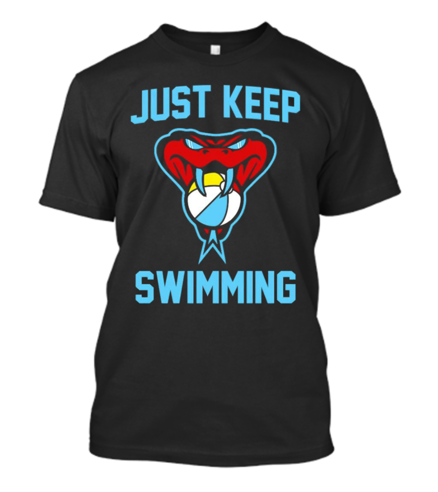 Just Keep Swimming Arizona Diamondbacks Snake Volleyball T-Shirt