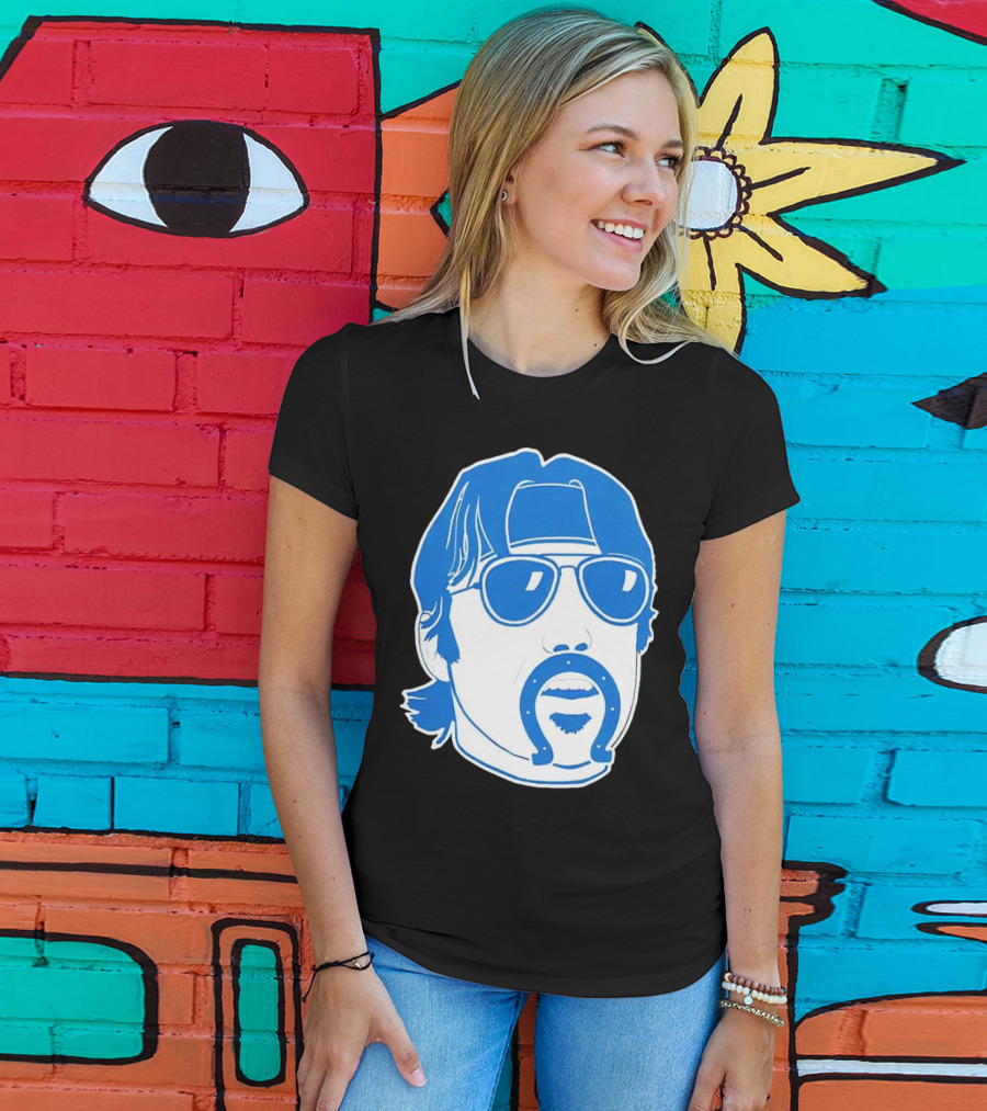 Gardner Minshew Indianapolis Colts Face Horseshoe Sunglasses Hat T-Shirt