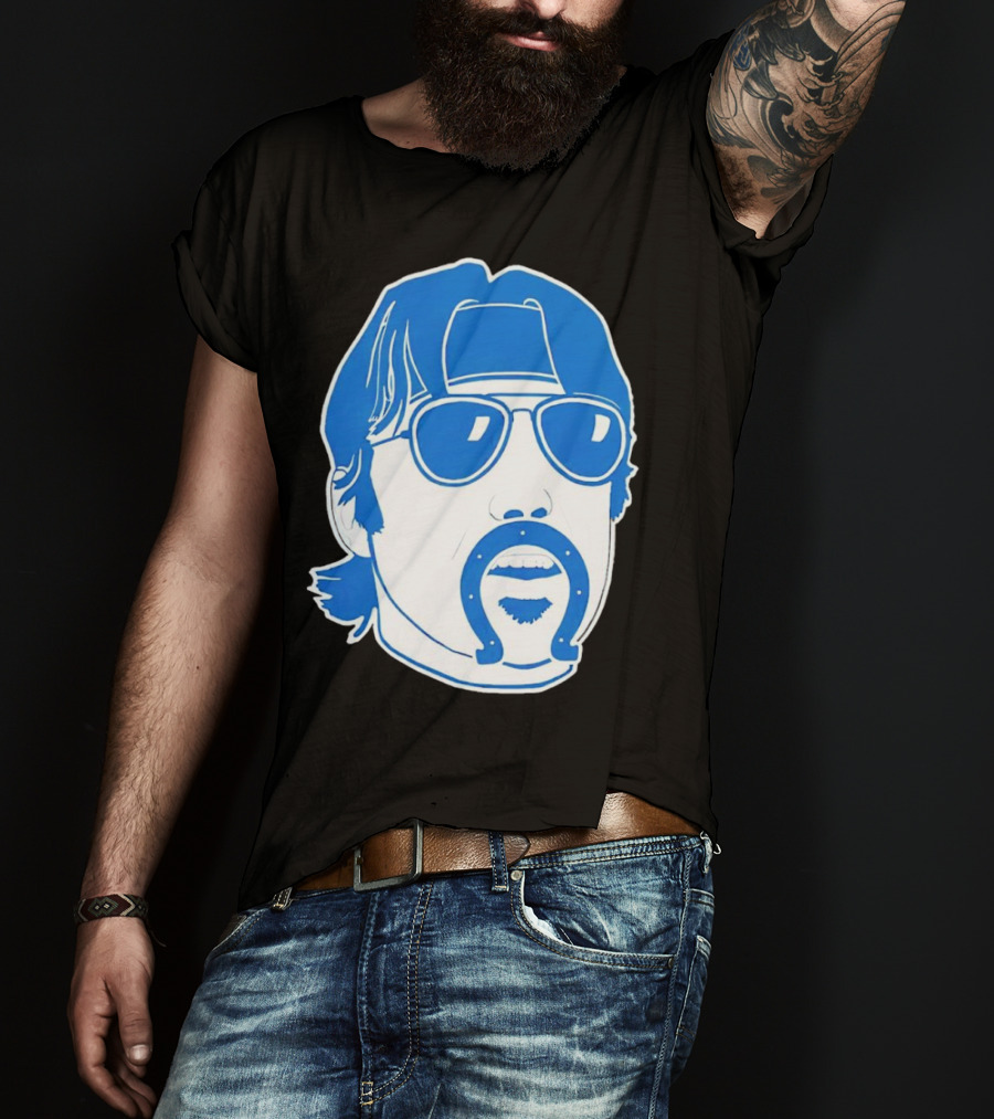 Gardner Minshew Indianapolis Colts Face Horseshoe Sunglasses Hat T-Shirt