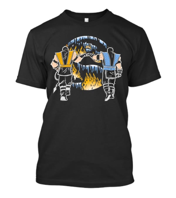 Mortal Kombat Fist Bump Scorpion And Sub-Zero Iconic Matchup T-Shirt