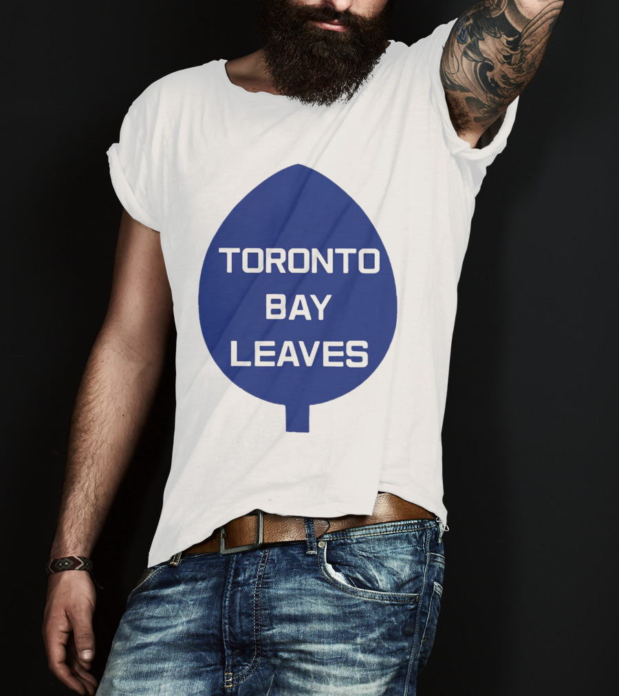 Toronto Bay Leaves Blue Leaf T-Shirt