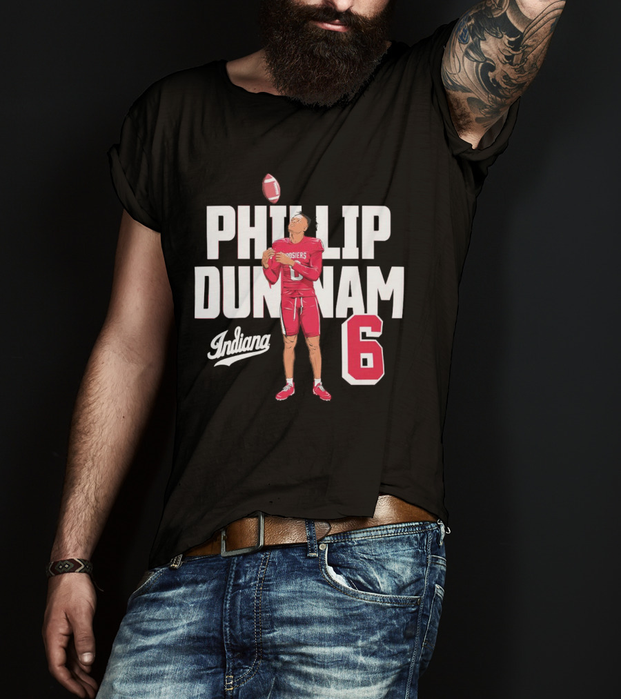 Phillip Dunnam Indiana Hoosiers 6 Football Player T-Shirt