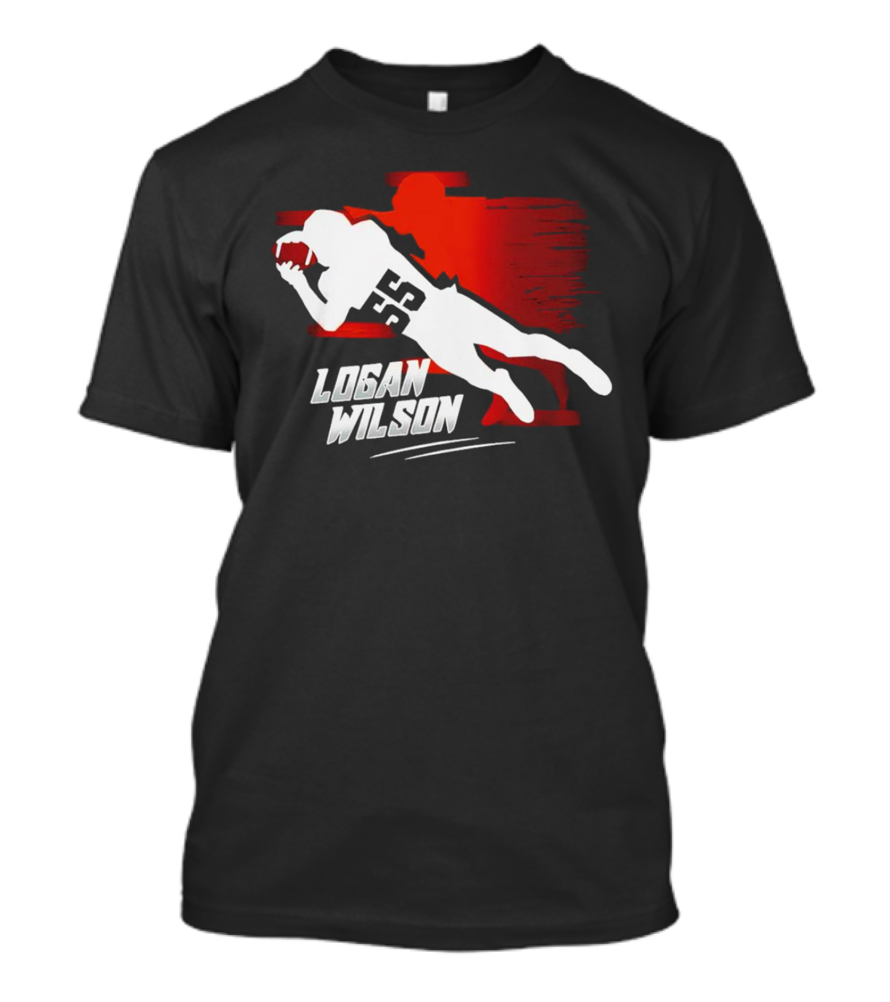 Logan Wilson NFL Diving Catch Cincinnati Bengals 55 T-Shirt