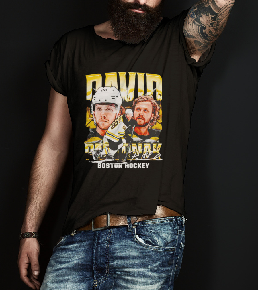 David Pastrnak Boston Hockey Vintage Sports 88 T-Shirt