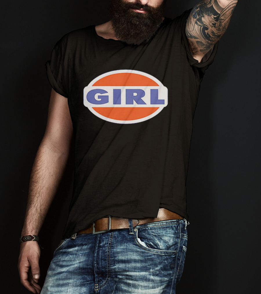 Pamela Anderson Girl 90s Logo Oval T-Shirt