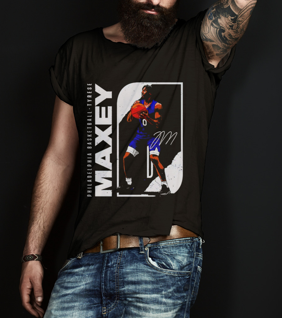 Philadelphia Basketball Tyrese Maxey T-Shirt