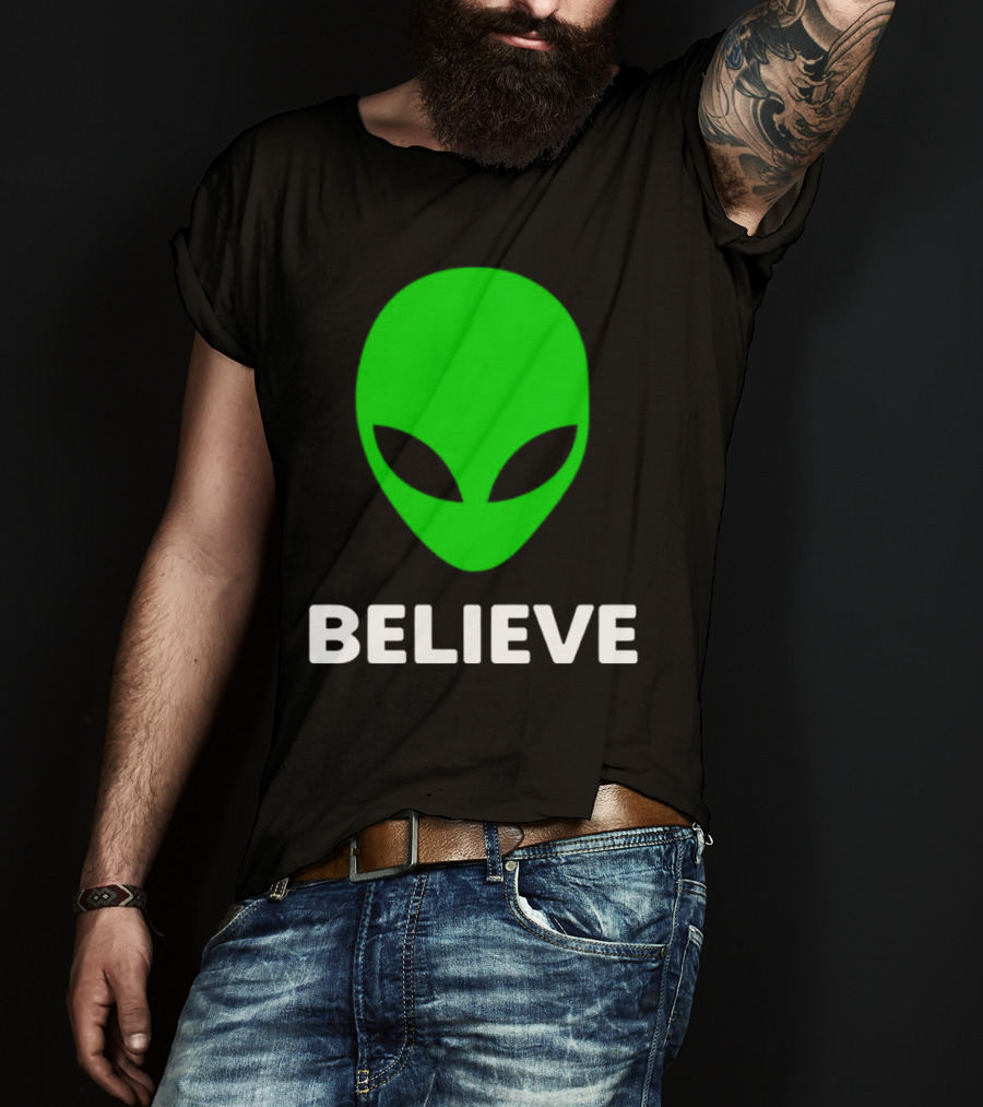 Believe Alien Green T-Shirt