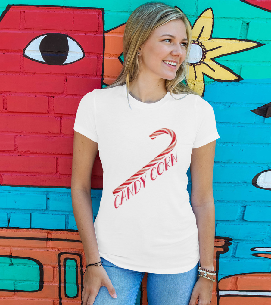 Candy Corn Candy Cane Mischief T-Shirt