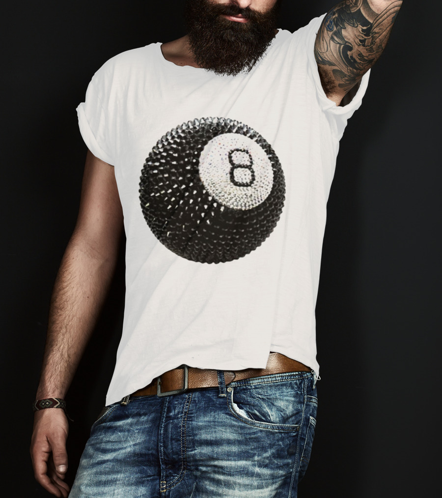 Lucky 8 Ball Crystal Sparkle Sphere T-Shirt