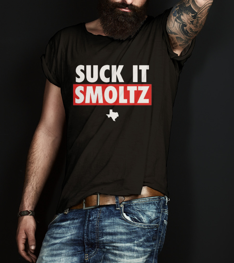 Suck It Smoltz Texas Map T-Shirt