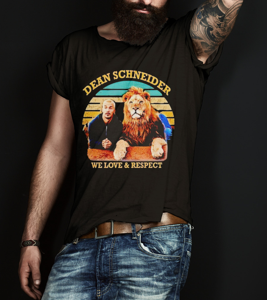 Dean Schneider We Love And Respect Lion T-Shirt