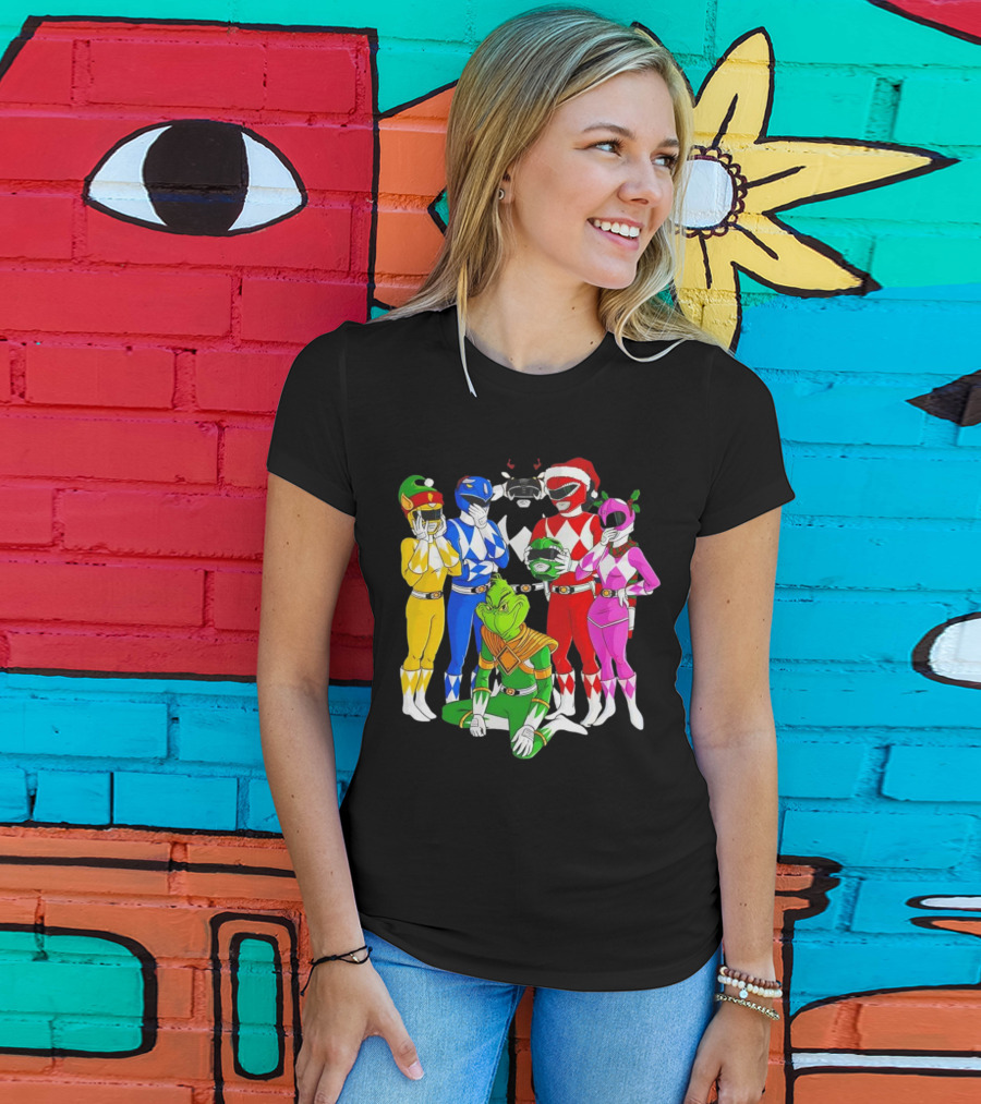Grinch Rangers Christmas Power T-Shirt