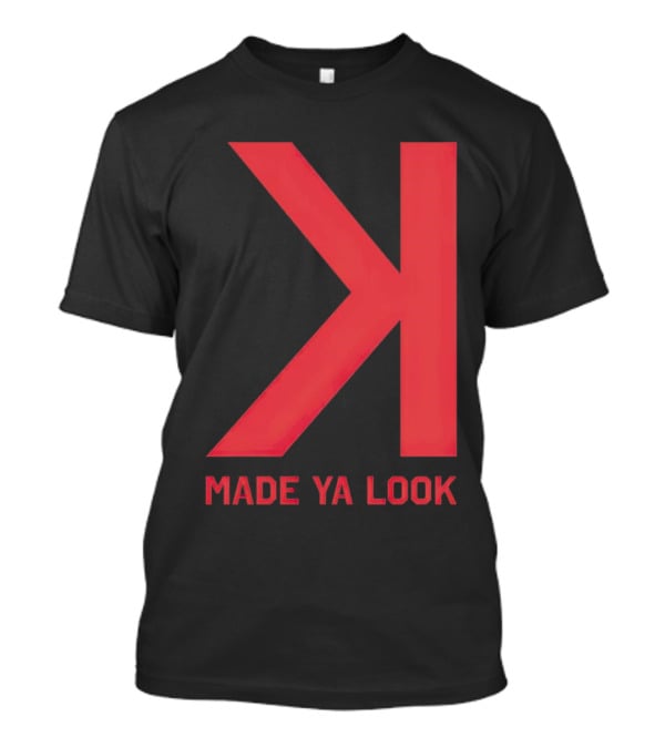 Made Ya Look Backwards K Baseball Strikeout Fan T-Shirt