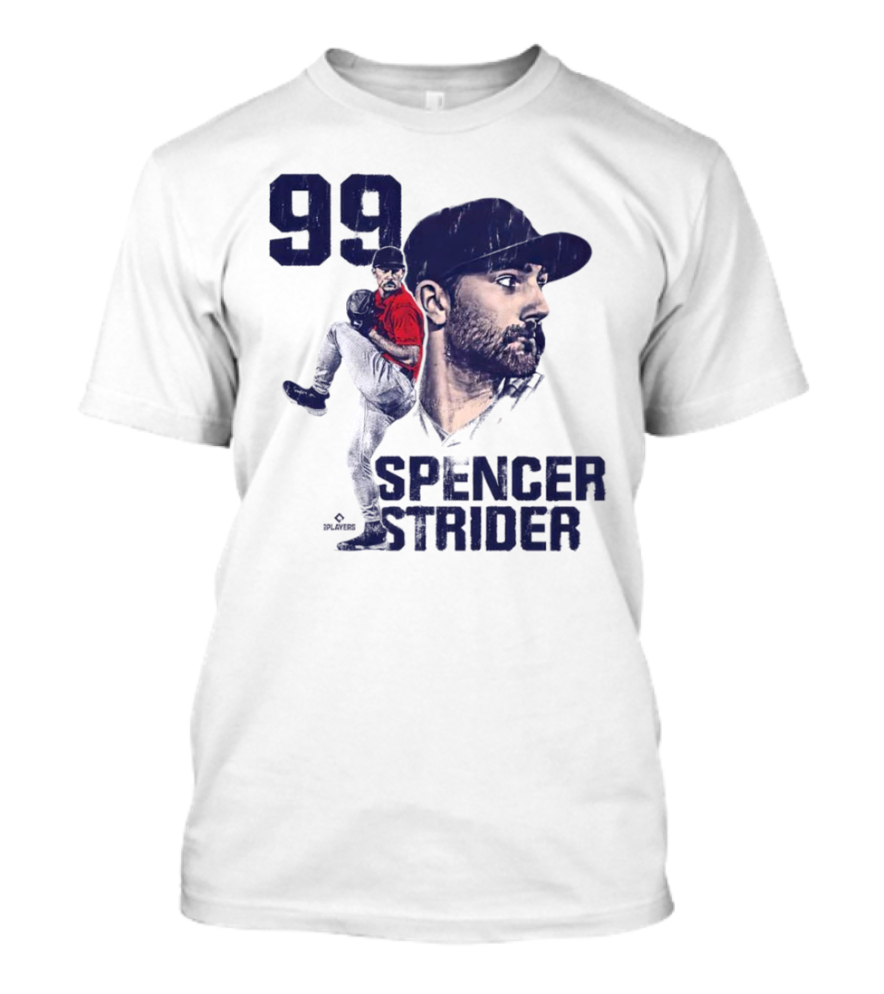 Spencer Strider 99 Atlanta Braves Vintage Players T-Shirt