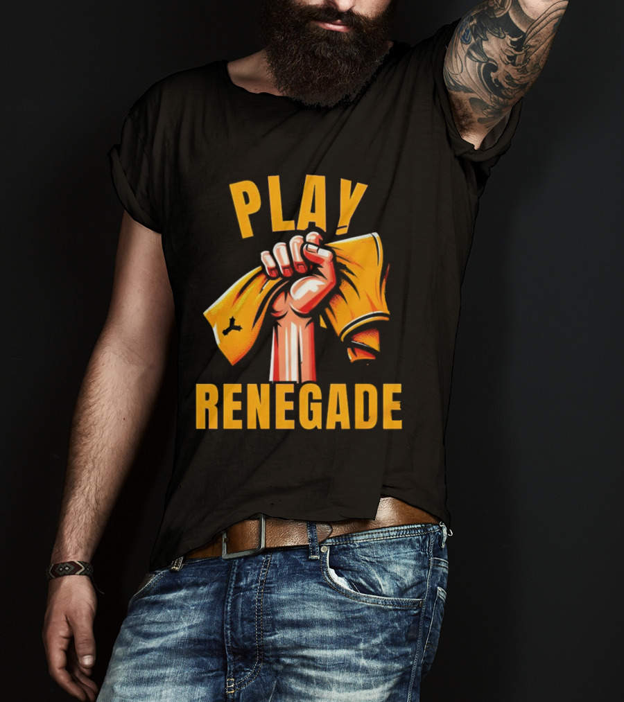 Play Renegade Hand Holding Yellow Towel T-Shirt