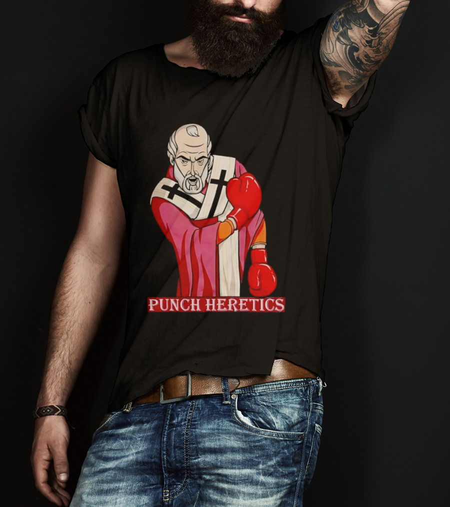 Punch Heretics Boxing Bishop Iconic T-Shirt