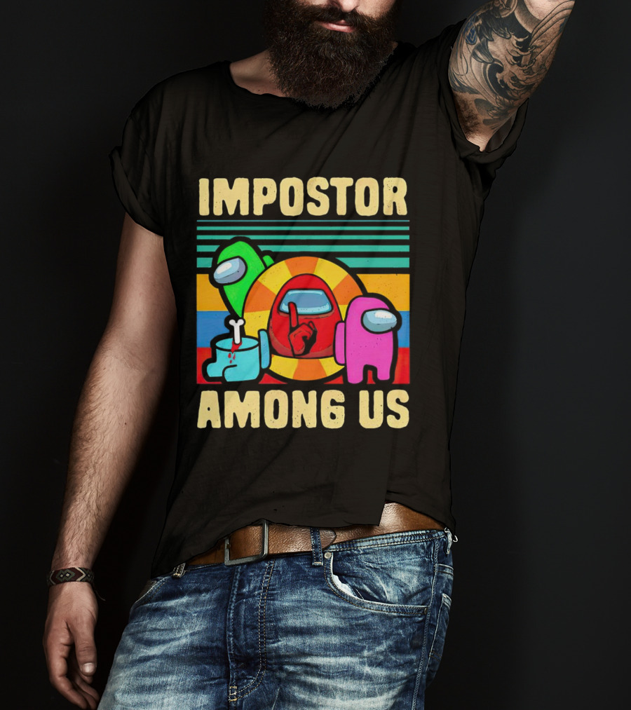 IMPOSTOR AMONG US Retro Crewmate T-Shirt