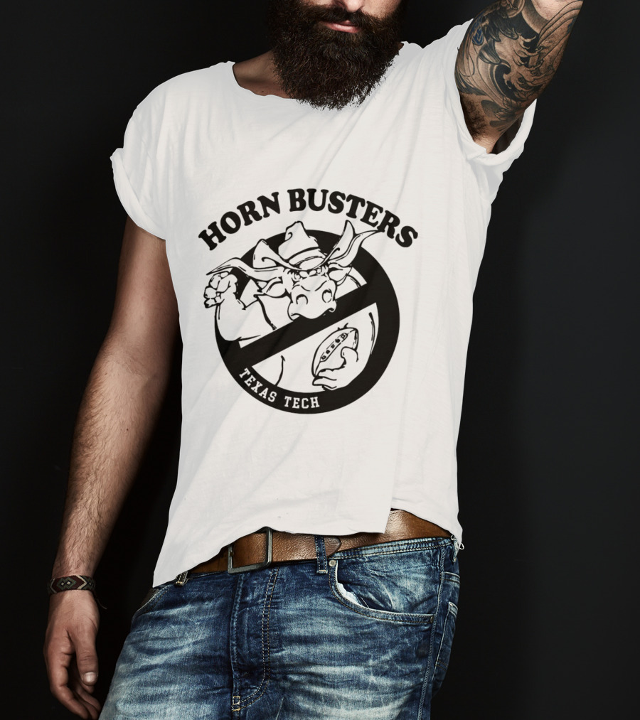 Texas Tech Red Raiders Horn Busters Football Mascot T-Shirt