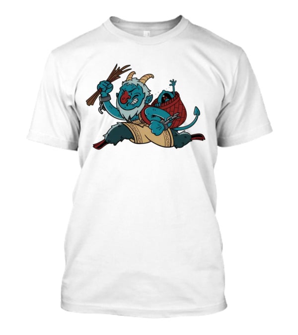 Krampoly Rich Uncle Pennybags Krampus Mashup Character T-Shirt