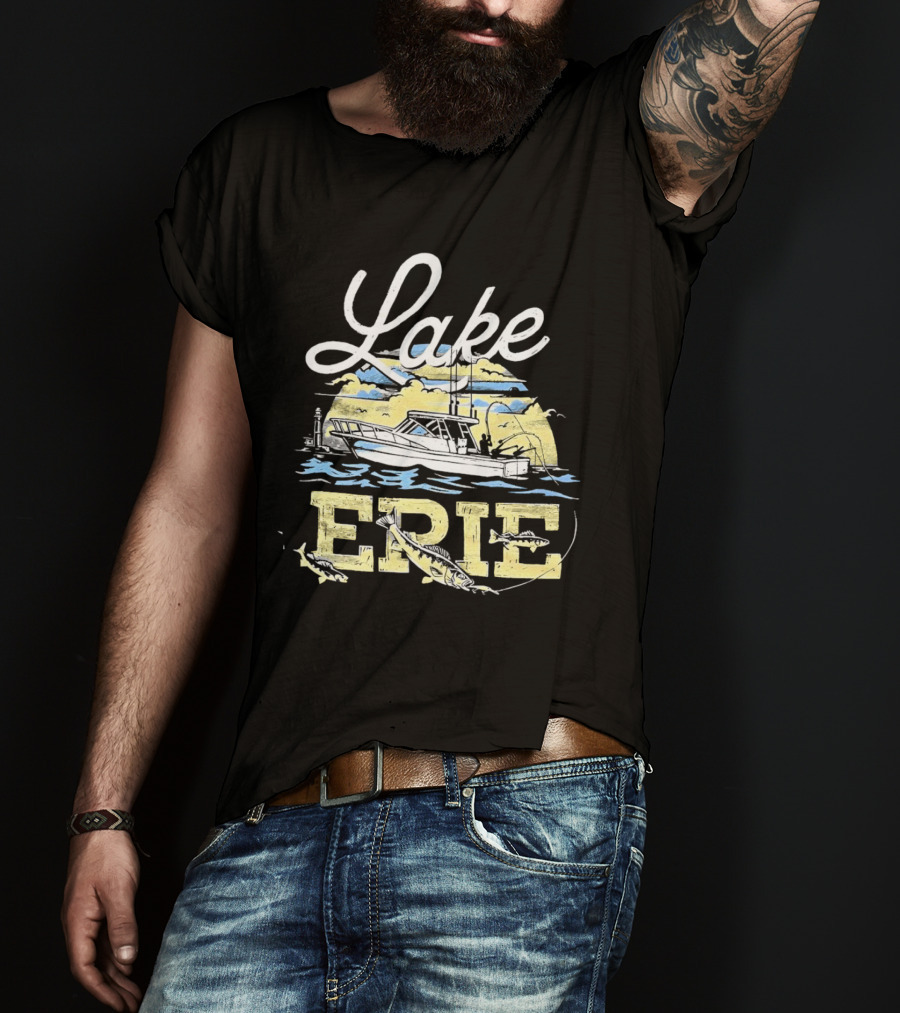 Lake Erie Boat Fishing T-Shirt