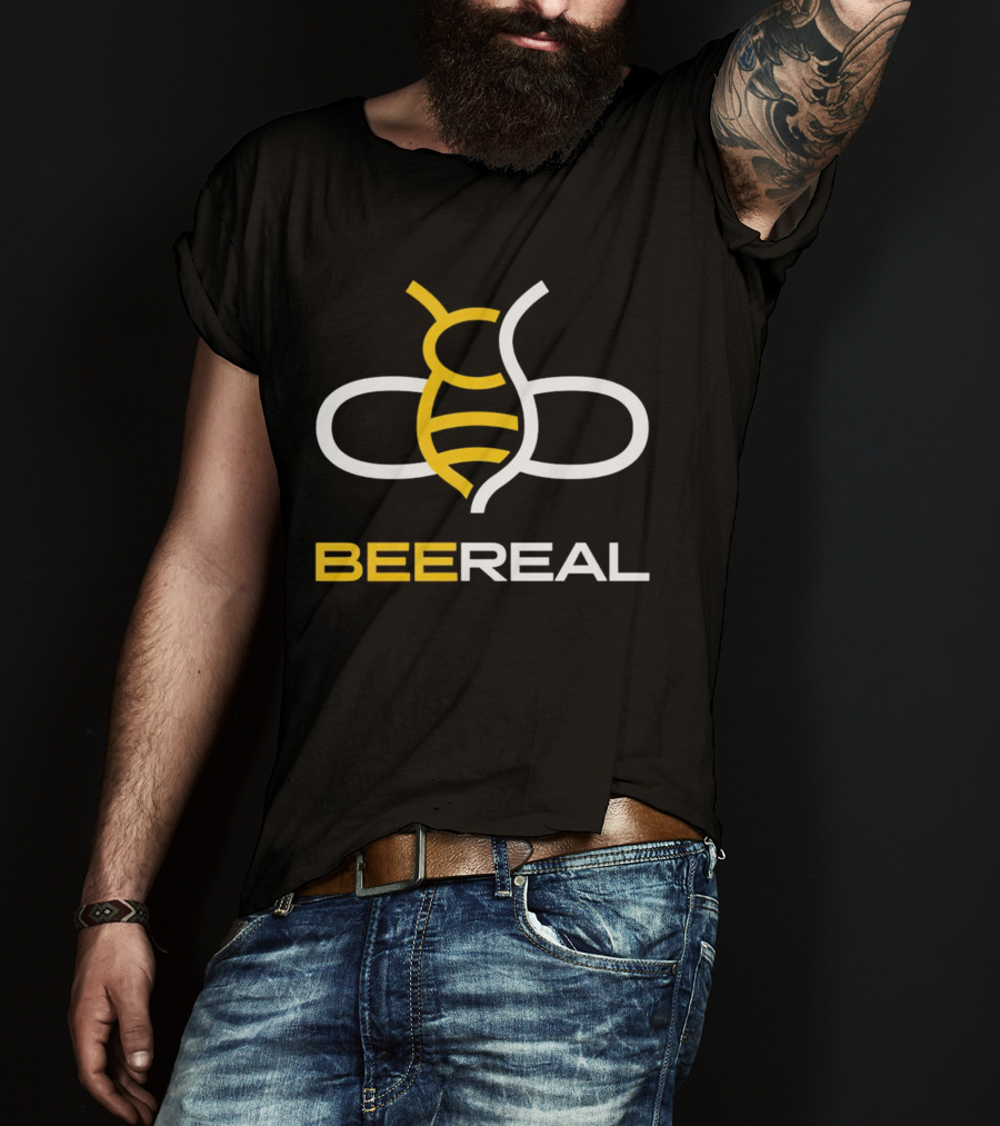 BeeReal Yellow And White Bee T-Shirt