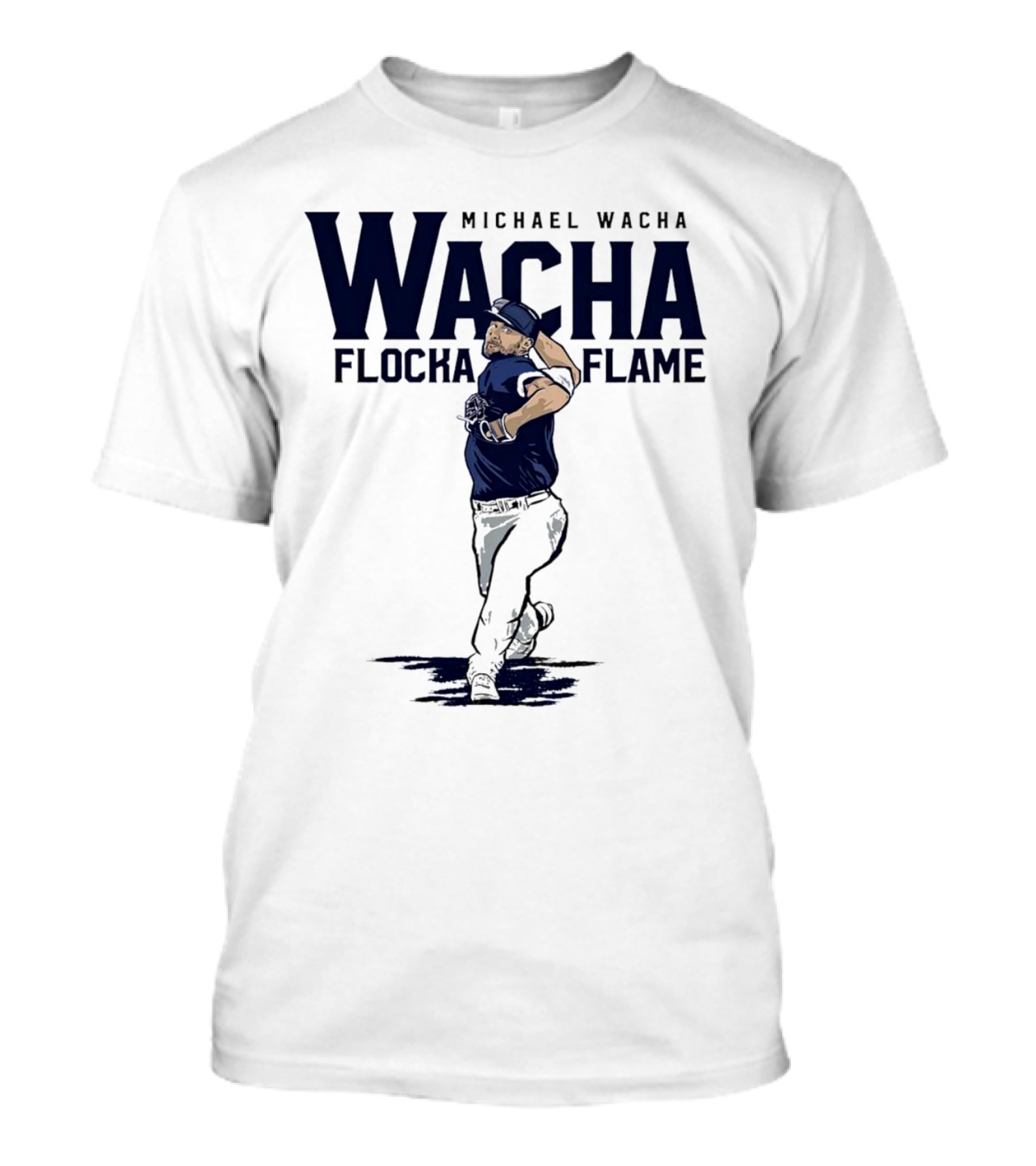 Michael Wacha Flocka Flame Pitching Baseball Kansas City Royals T-Shirt