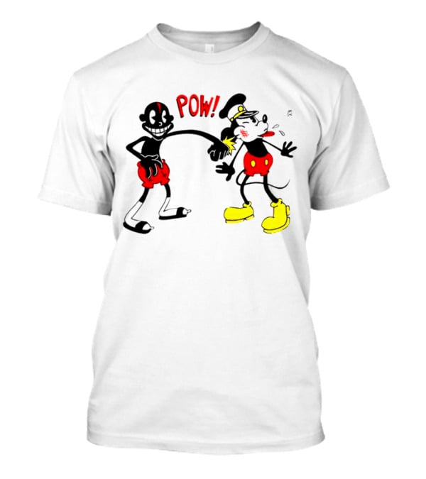 Lil Darkie Pow Punch Black And Red Character With Yellow Boots T-Shirt