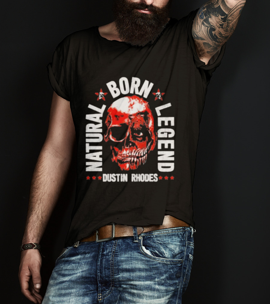 Dustin Rhodes Natural Born Legend Skull T-Shirt