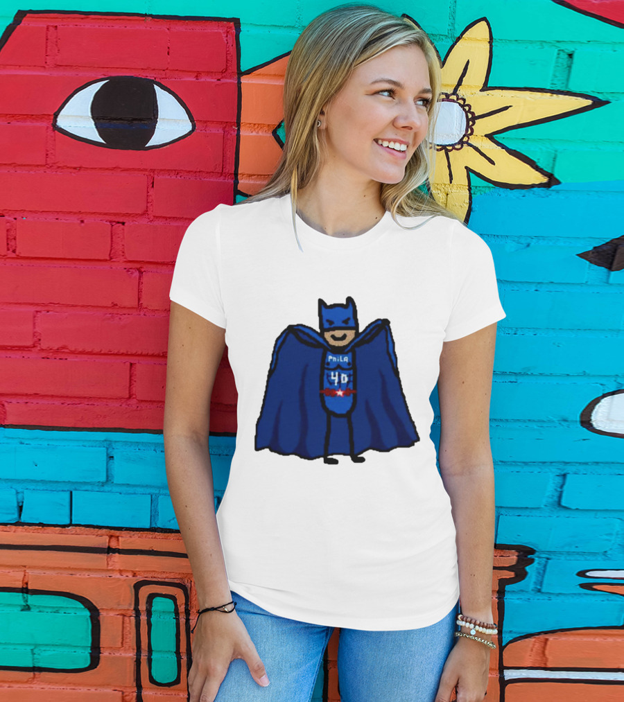 Nicolas Batum Man Batman Phila 40 T-Shirt