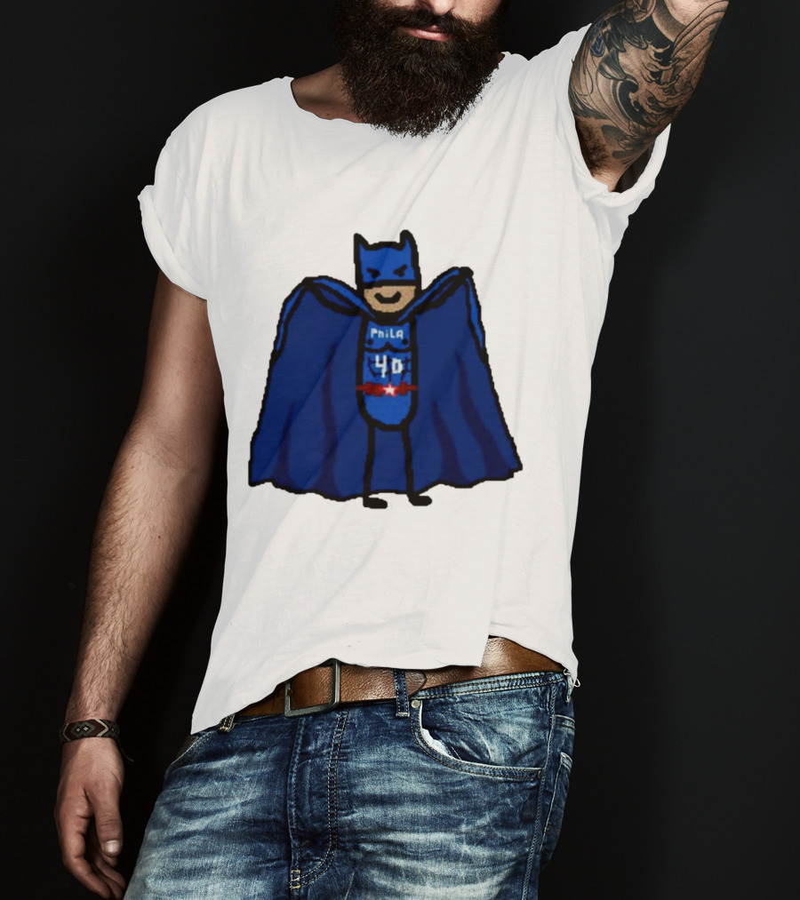 Nicolas Batum Man Batman Phila 40 T-Shirt