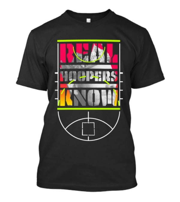 Real Hoopers Know Basketball Court T-Shirt