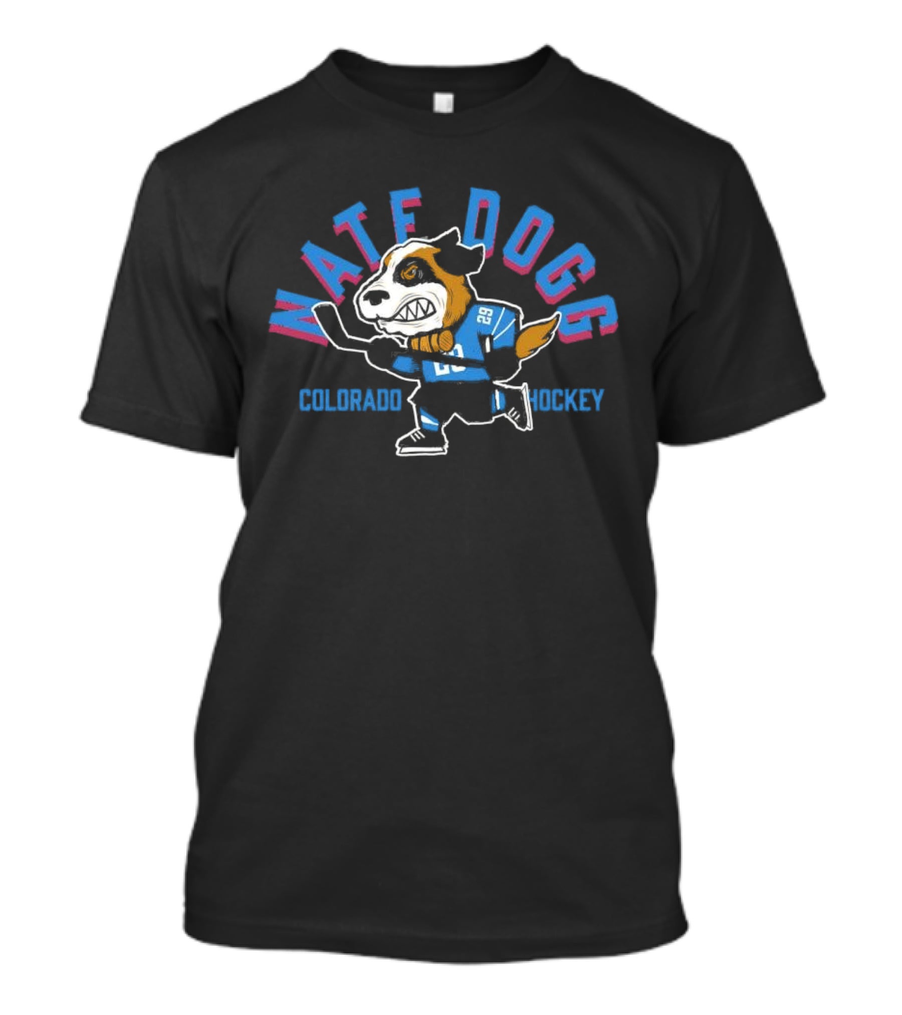 Nate Dogg Colorado Avalanche Hockey Bulldog Jersey 29 T-Shirt