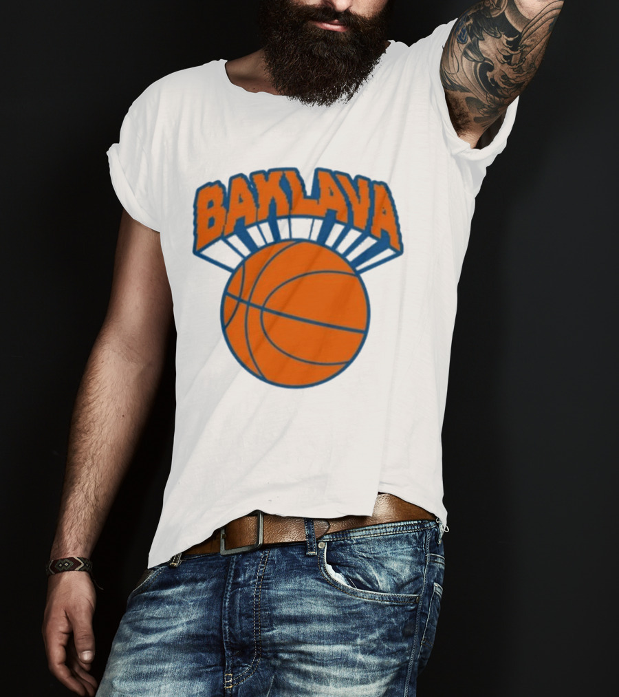 Bronson Baklava NY Knicks Basketball T-Shirt