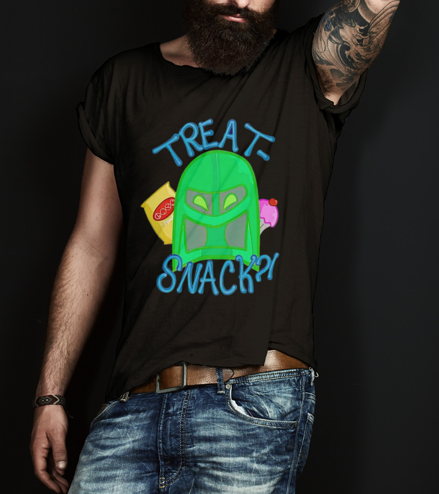 Treat Snack Helmet With Ice Cream And Space Snacks T-Shirt