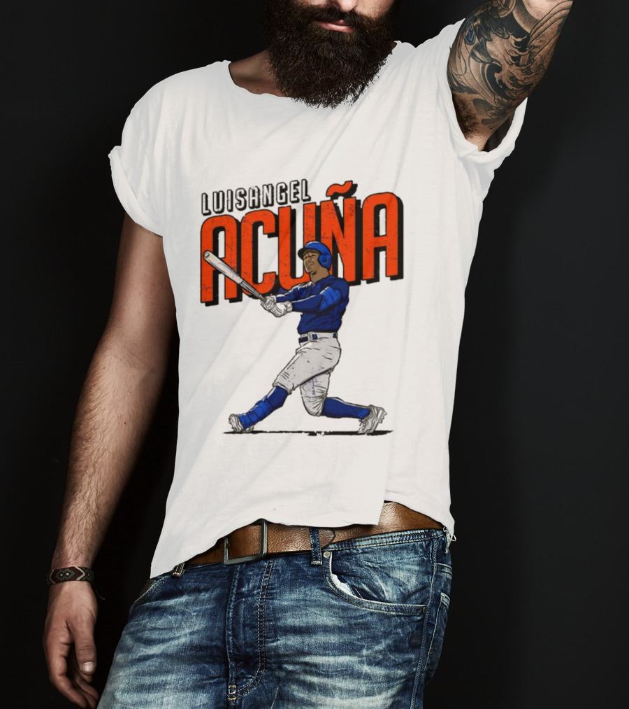 Luisangel Acuna Baseball Hitter Action T-Shirt