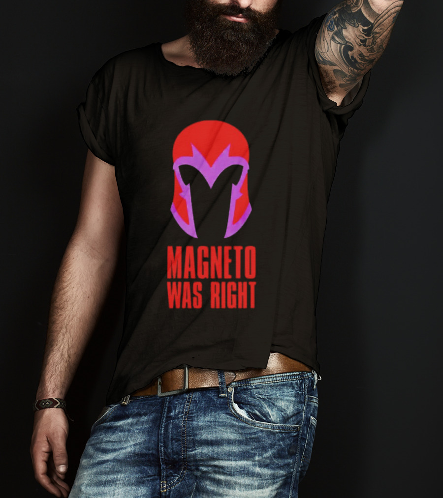 Magneto Was Right Helmet Icon Marvel Fan T-Shirt