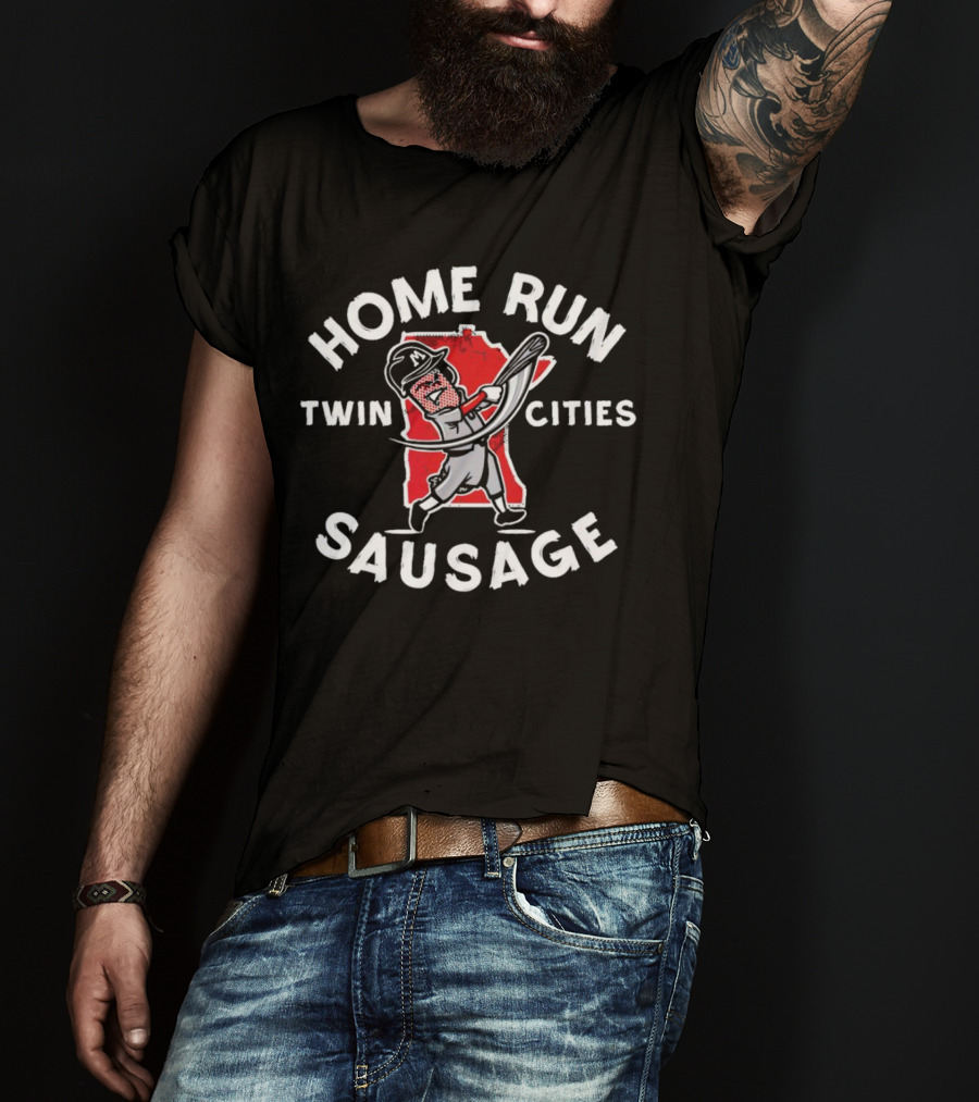 Twin Cities Home Run Sausage Minnesota Twins T-Shirt