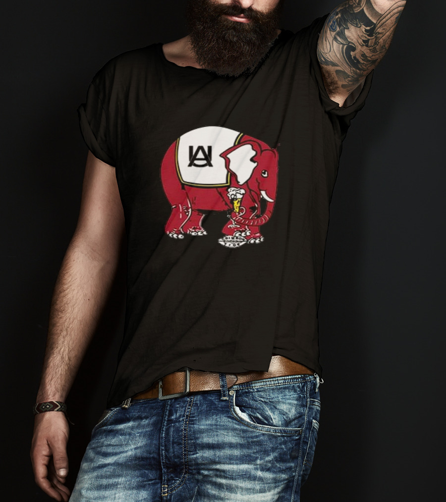 Aaron Estrada 1950s Alabama Elephant Holding Mug T-Shirt