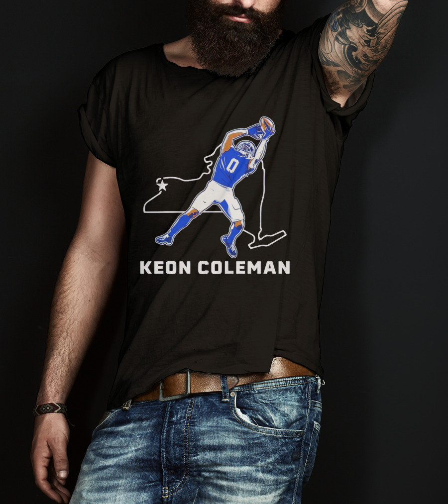 Keon Coleman Football Catch Buffalo State Star T-Shirt