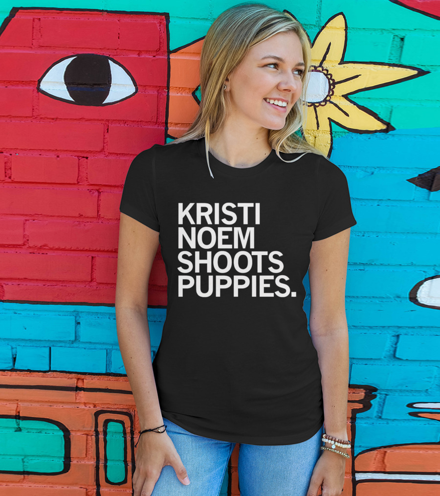Kristi Noem Shoots Puppies Controversial T-Shirt